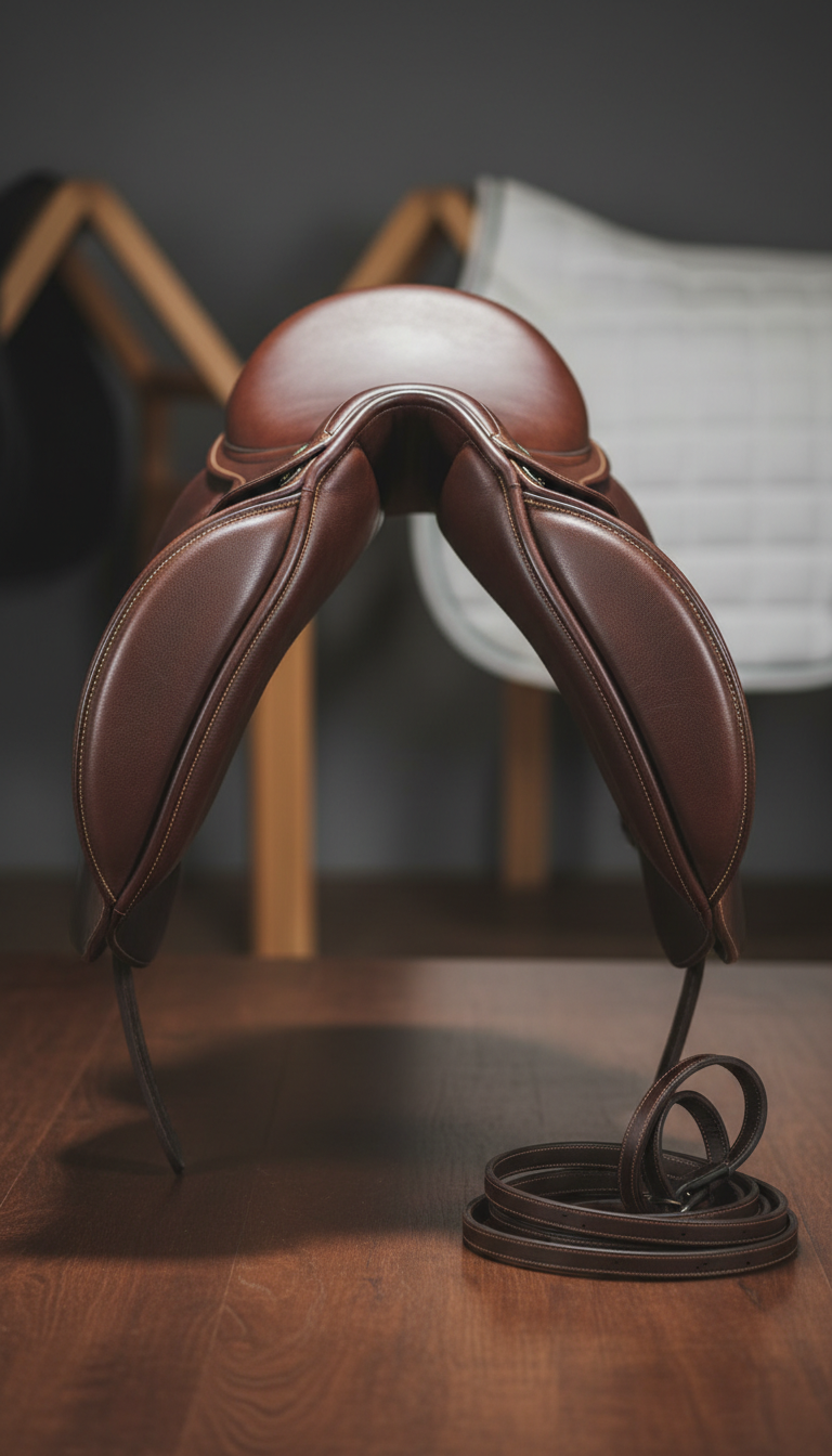 Dressage Saddle in Full-Grain Leather