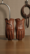 Hand-Stitched Leather Riding Gloves