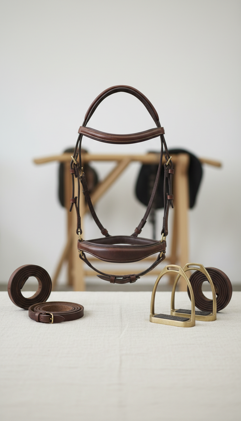 Full-Grain Bridle with Matte Hardware